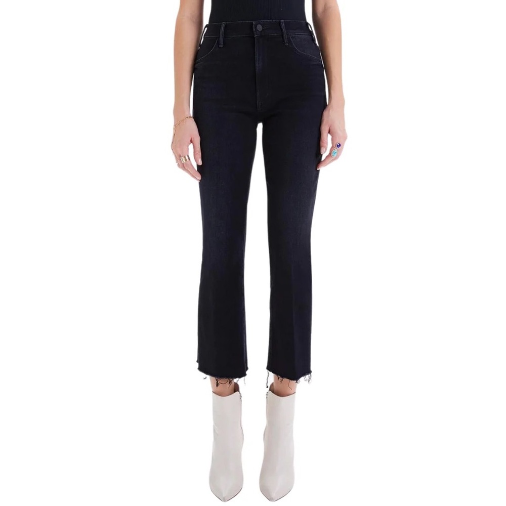 MOTHER DENIM high waist ankle fray sz 30